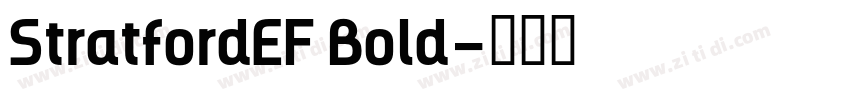 StratfordEF Bold字体转换